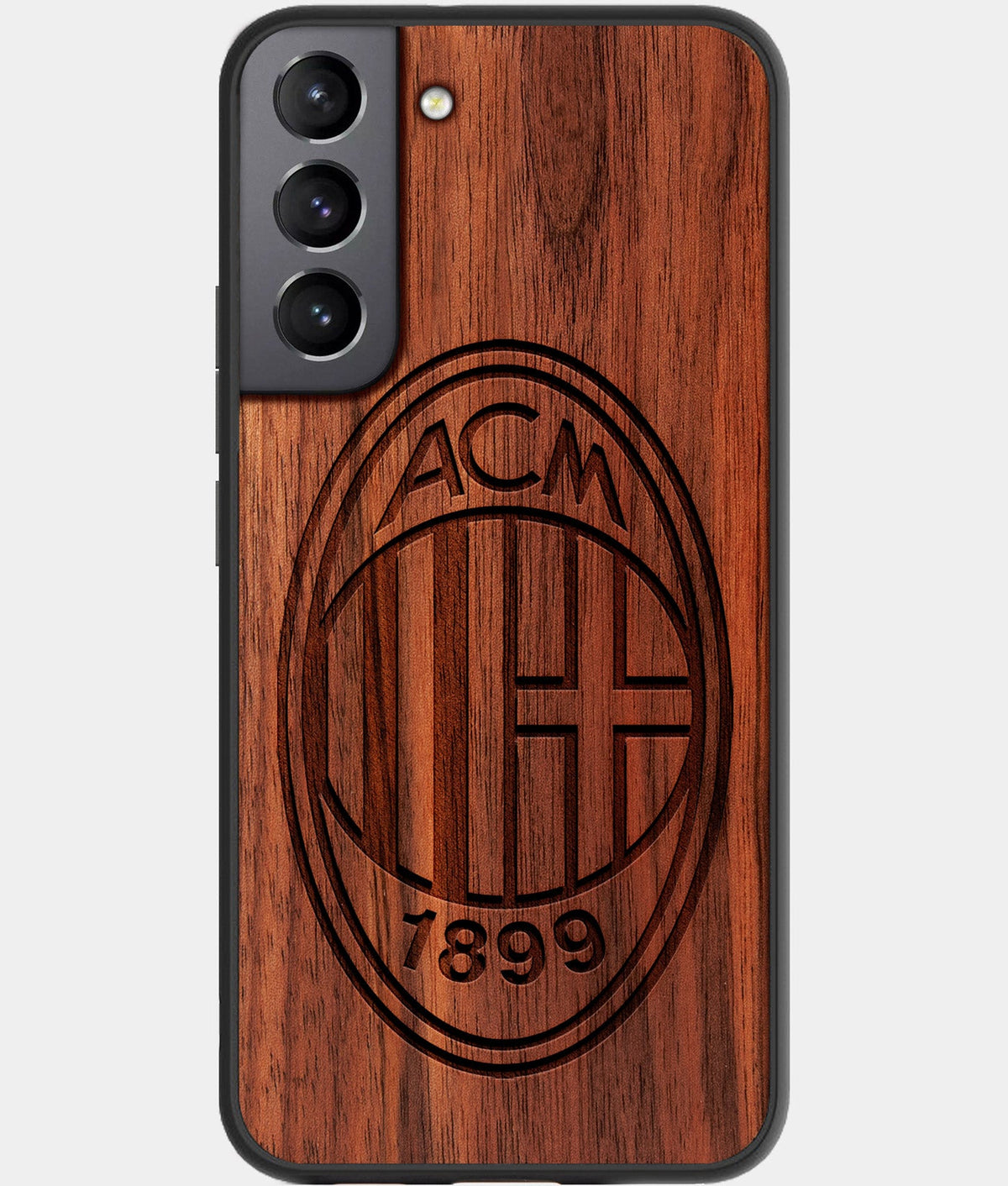 Best Wood A.C. Milan Galaxy S23 Case - Custom Engraved Cover - Aldergrove & Oak
