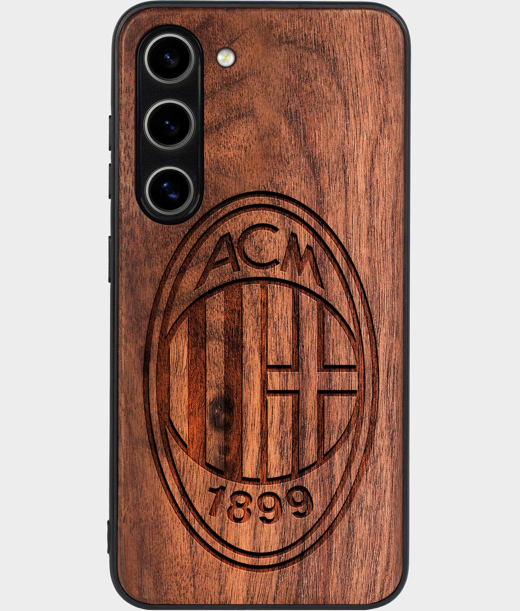 Best Wood A.C. Milan Galaxy S24 Case - Custom Engraved Cover - Aldergrove & Oak