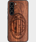 Best Wood A.C. Milan Samsung Galaxy S24 Case - Custom Engraved Cover - Aldergrove & Oak