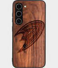 Best Wood Anaheim Ducks Samsung Galaxy S26 Case - Custom Engraved Cover - Aldergrove & Oak