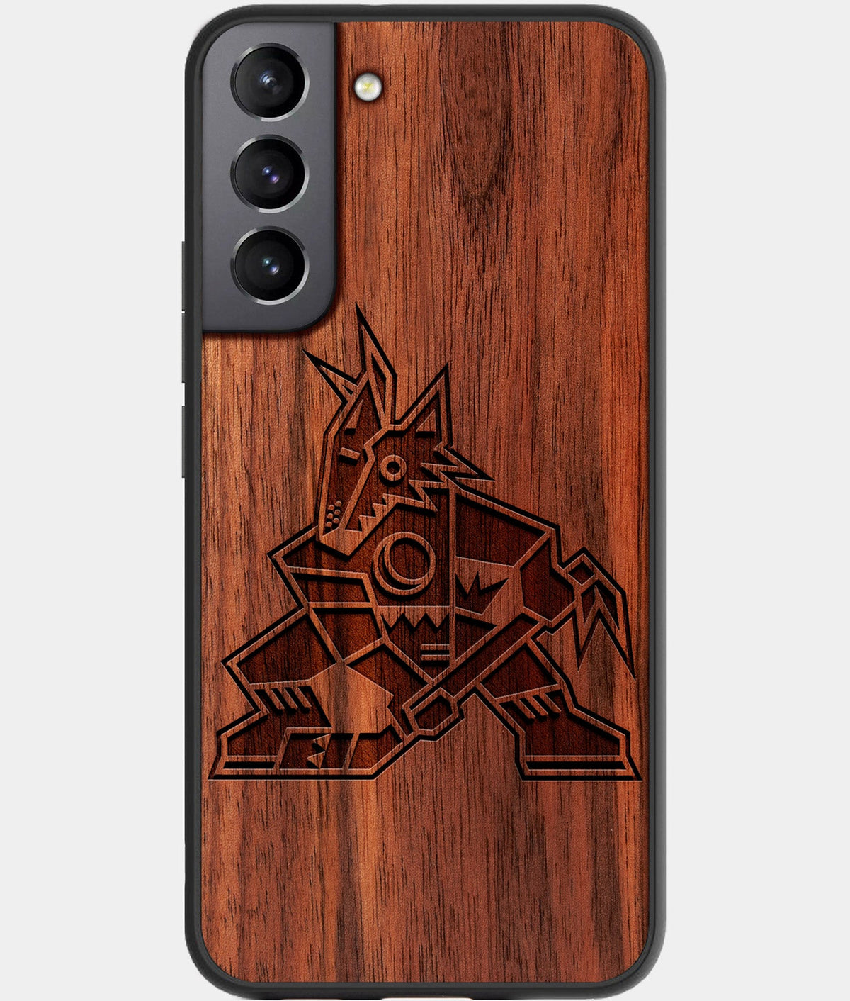 Best Wood Arizona Coyotes Galaxy S23 Case - Custom Engraved Cover - Aldergrove & Oak