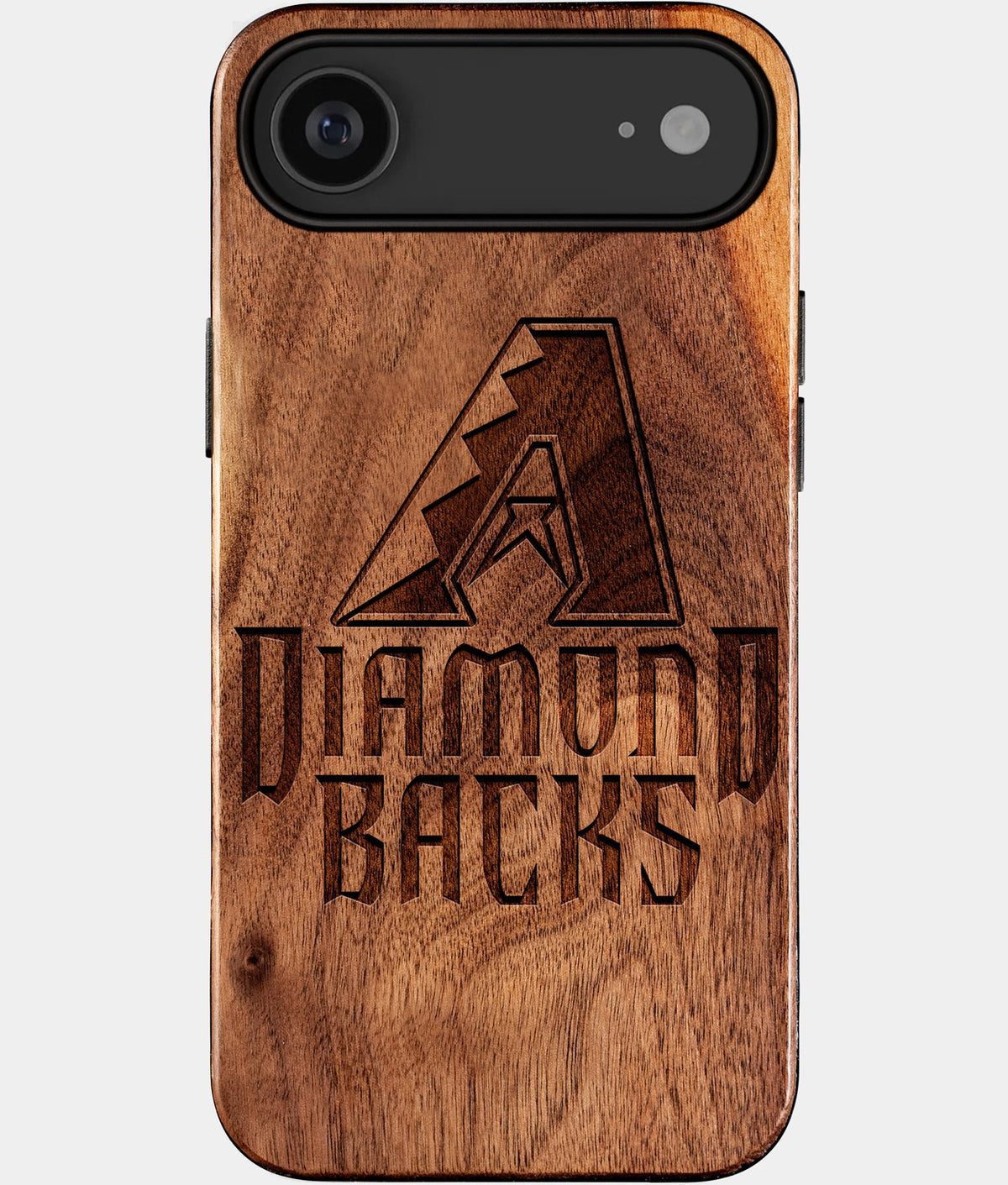 Eco-friendly Arizona Diamondbacks iPhone 17 Air Case - Carved Wood Custom Arizona Diamondbacks Gift For Him - Monogrammed Personalized iPhone 17 Air Cover By Aldergrove & Oak