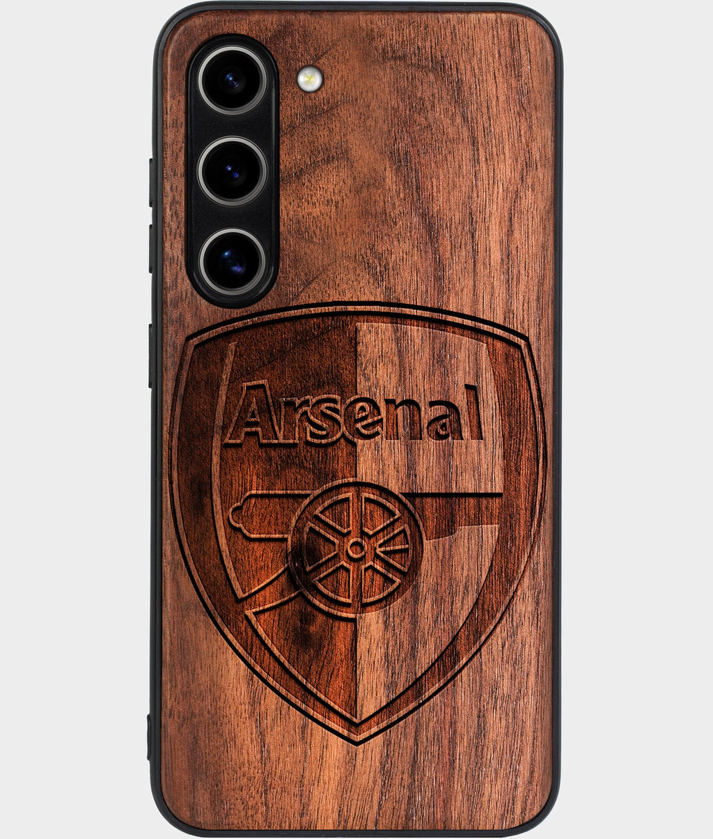 Best Wood Arsenal F.C. Galaxy S25 Case - Custom Engraved Cover - Aldergrove & Oak