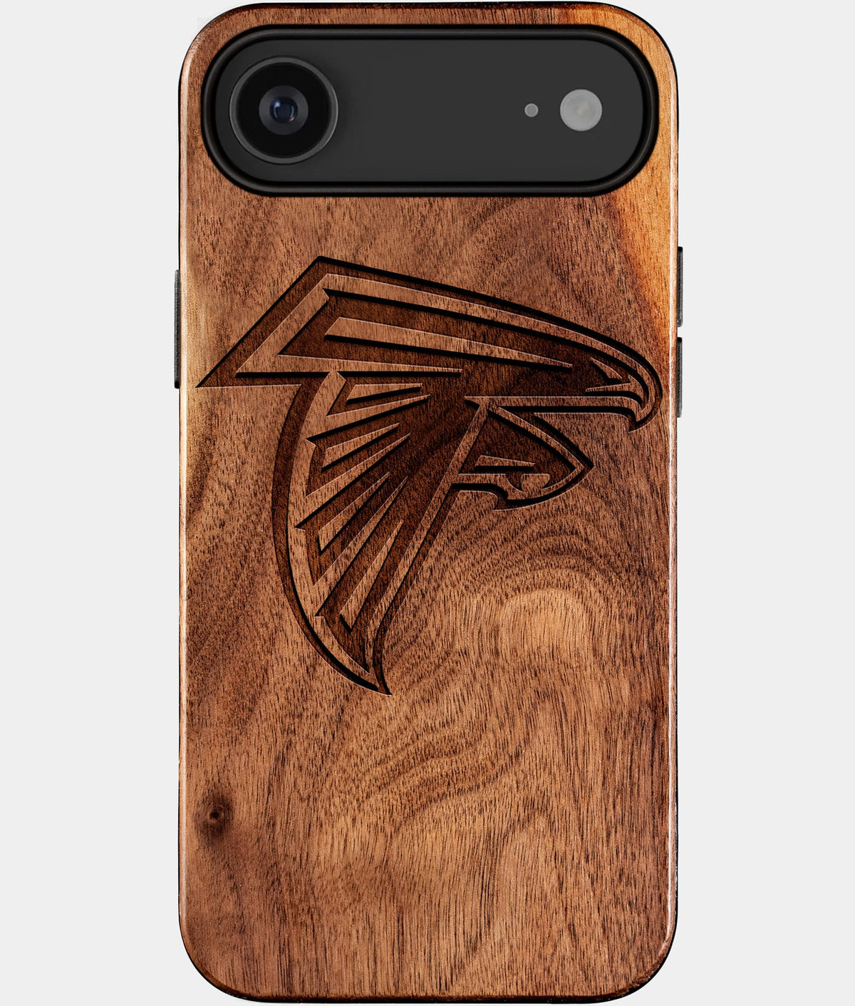 Eco-friendly Atlanta Falcons iPhone 17 Air Case - Carved Wood Custom Atlanta Falcons Gift For Him - Monogrammed Personalized iPhone 17 Air Cover By Aldergrove & Oak