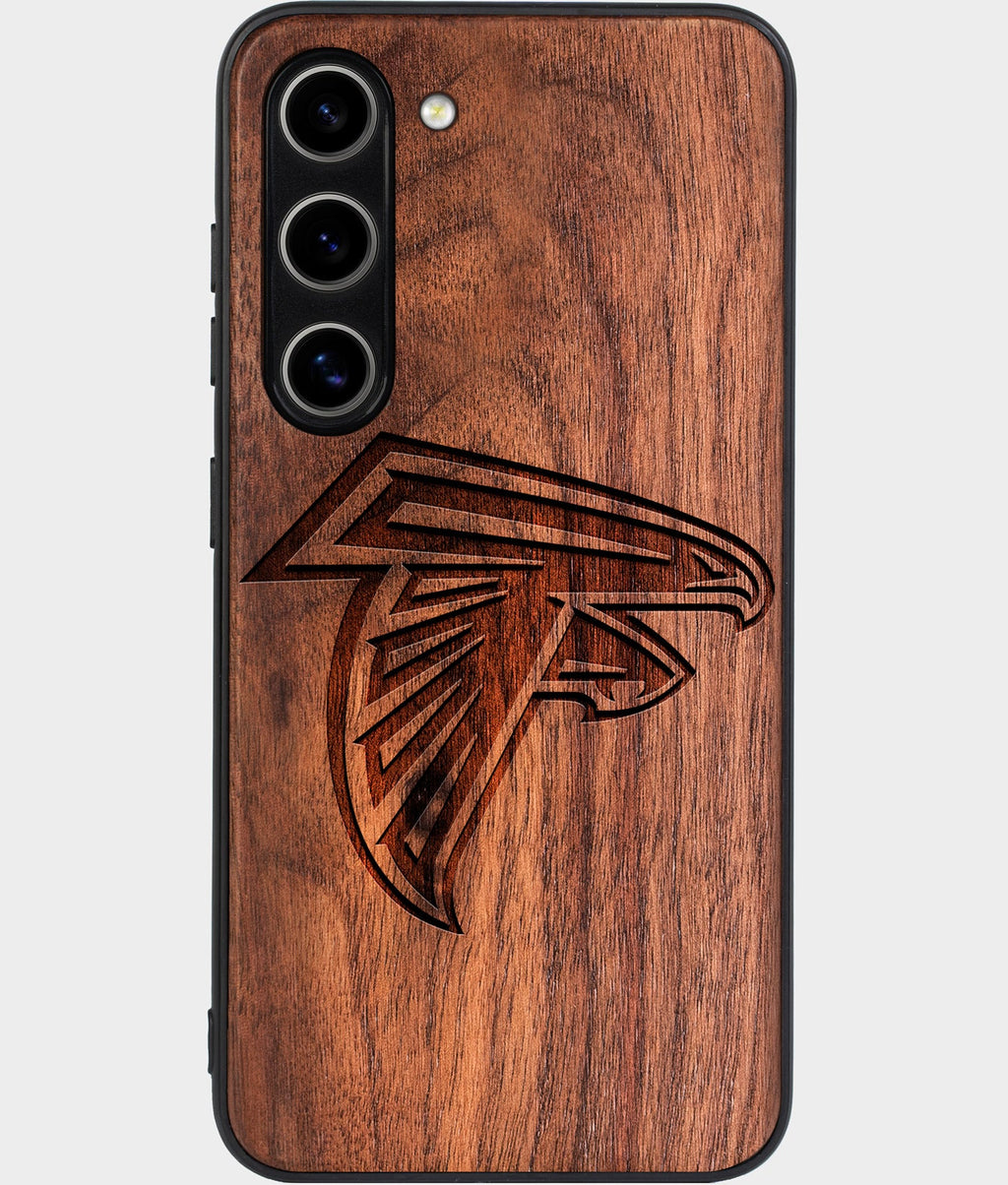Best Wood Atlanta Falcons Galaxy S24 Case - Custom Engraved Cover - Aldergrove & Oak