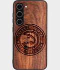 Best Wood Atlanta Hawks Samsung Galaxy S25 Case - Custom Engraved Cover - Aldergrove & Oak