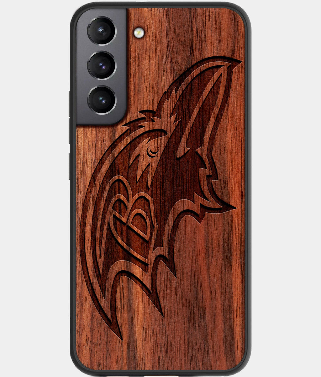 Best Wood Baltimore Ravens Galaxy S23 Case - Custom Engraved Cover - Aldergrove & Oak