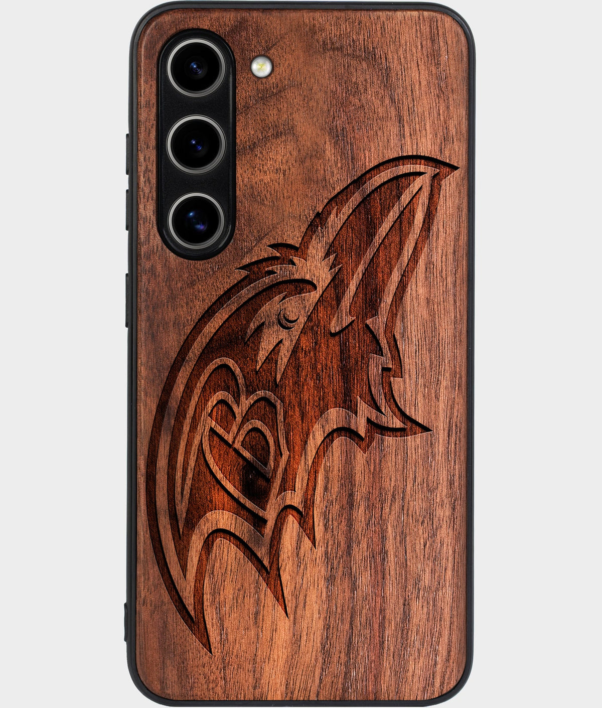 Best Wood Baltimore Ravens Samsung Galaxy S26 Case - Custom Engraved Cover - Aldergrove & Oak