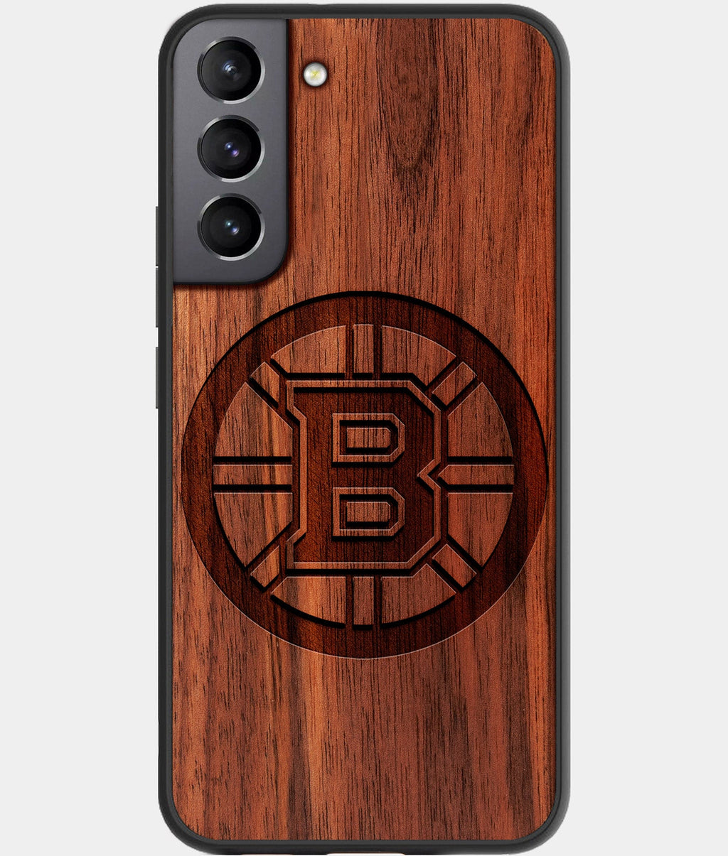 Best Wood Boston Bruins Galaxy S23 Case - Custom Engraved Cover - Aldergrove & Oak