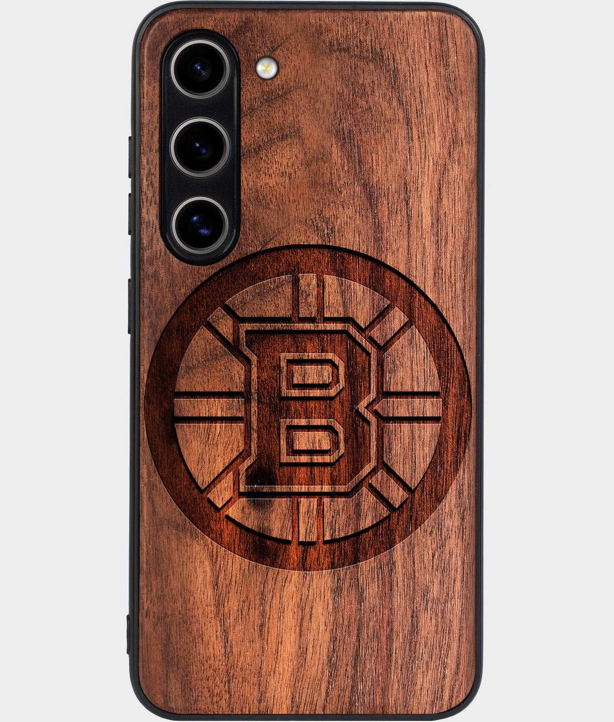 Best Wood Boston Bruins Galaxy S24 Case - Custom Engraved Cover - Aldergrove & Oak