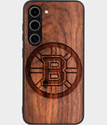 Best Wood Boston Bruins Samsung Galaxy S24 Case - Custom Engraved Cover - Aldergrove & Oak