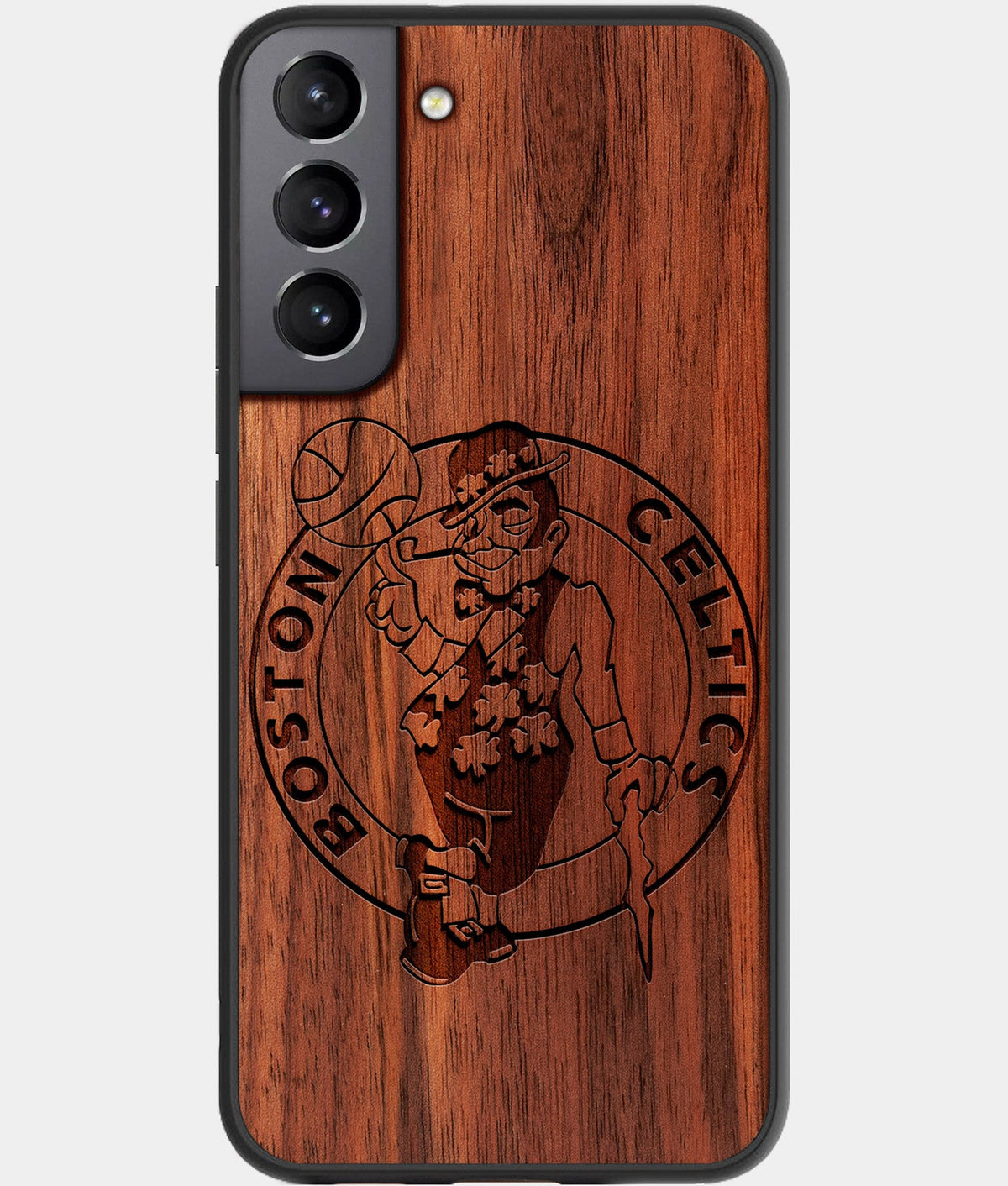 Best Wood Boston Celtics Samsung Galaxy S23 Case - Custom Engraved Cover - Aldergrove & Oak