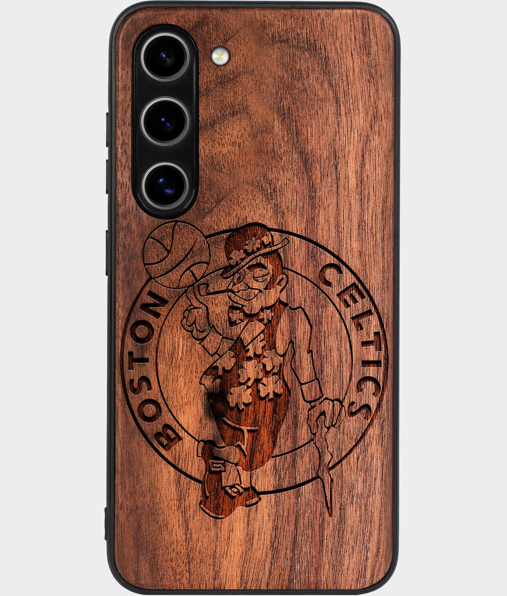 Best Wood Boston Celtics Galaxy S24 Case - Custom Engraved Cover - Aldergrove & Oak