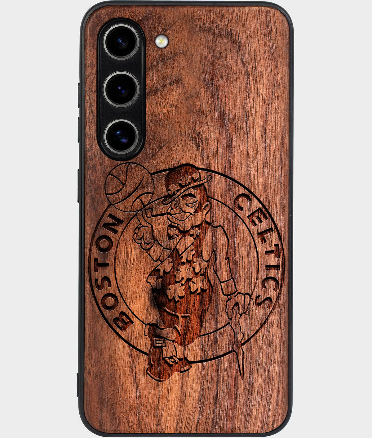 Best Wood Boston Celtics Galaxy S24 Case - Custom Engraved Cover - Aldergrove & Oak