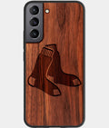 Best Wood Boston Red Sox Samsung Galaxy S23 Case - Custom Engraved Cover - Aldergrove & Oak