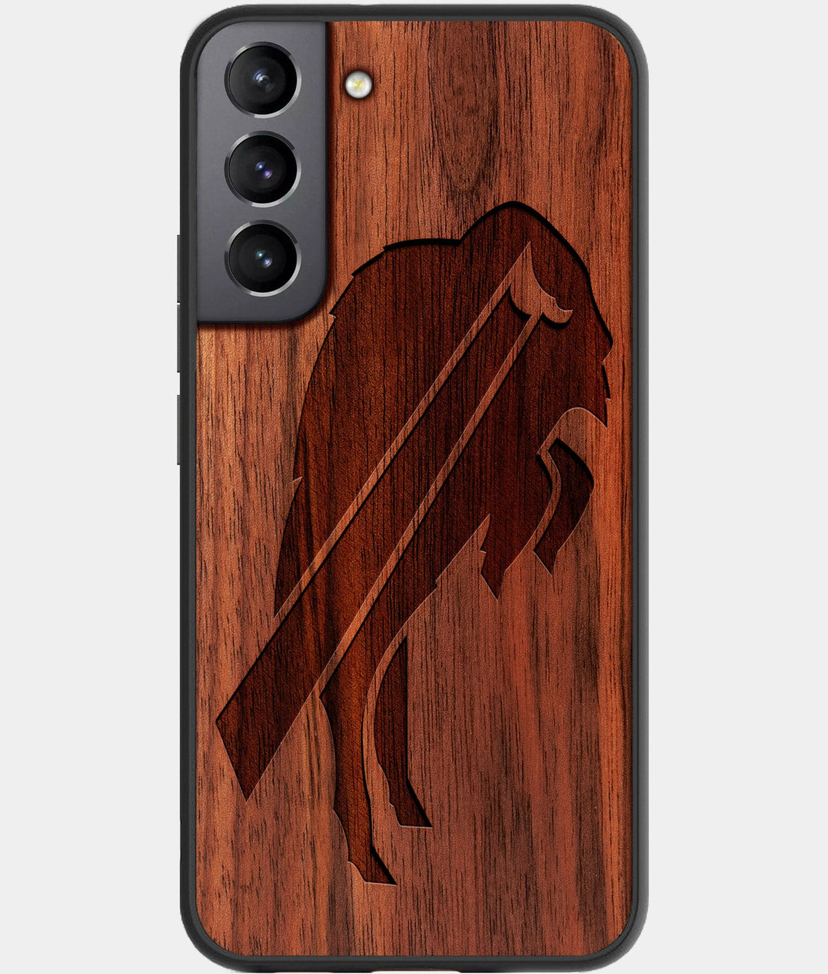 Best Wood Buffalo Bills Galaxy S23 Case - Custom Engraved Cover - Aldergrove & Oak