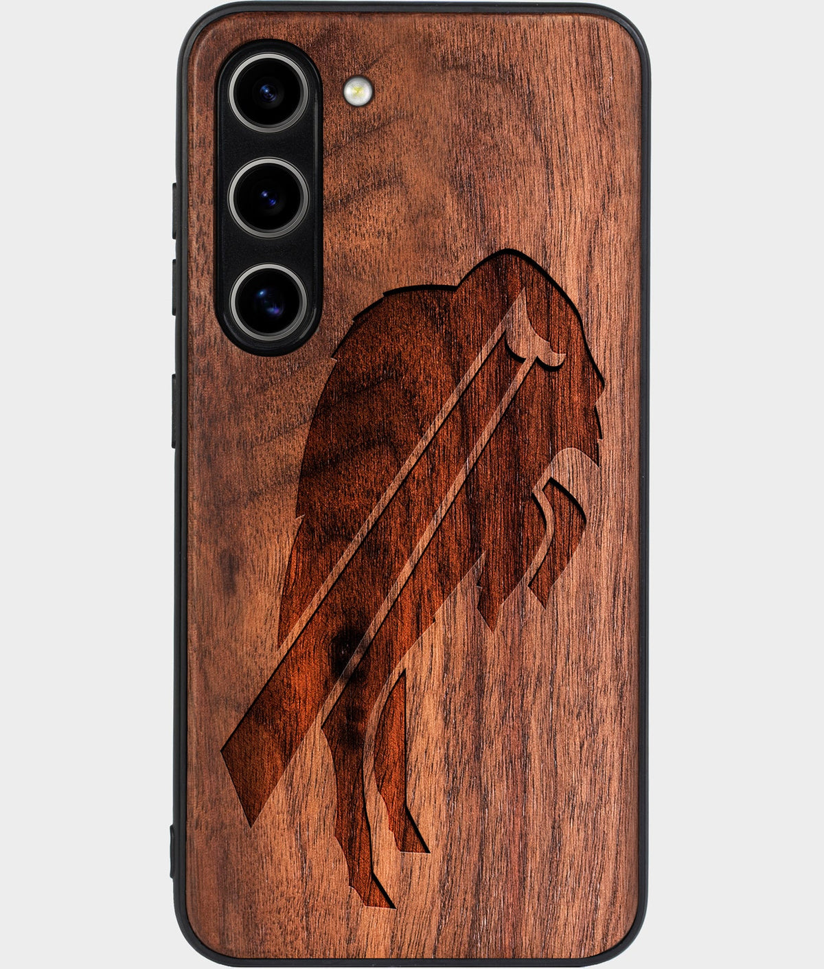 Best Wood Buffalo Bills Galaxy S26 Case - Custom Engraved Cover - Aldergrove & Oak