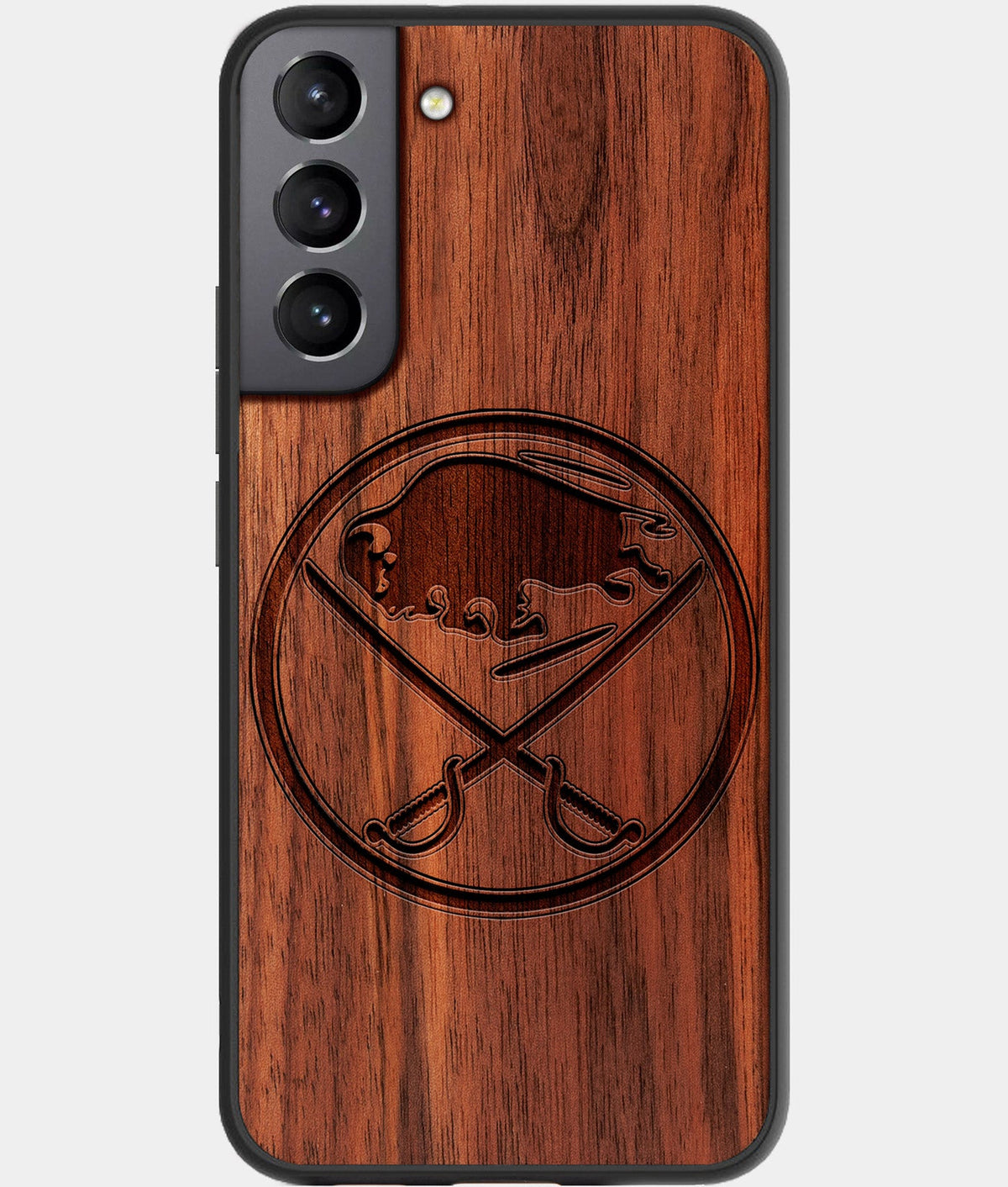 Best Wood Buffalo Sabres Galaxy S23 Case - Custom Engraved Cover - Aldergrove & Oak