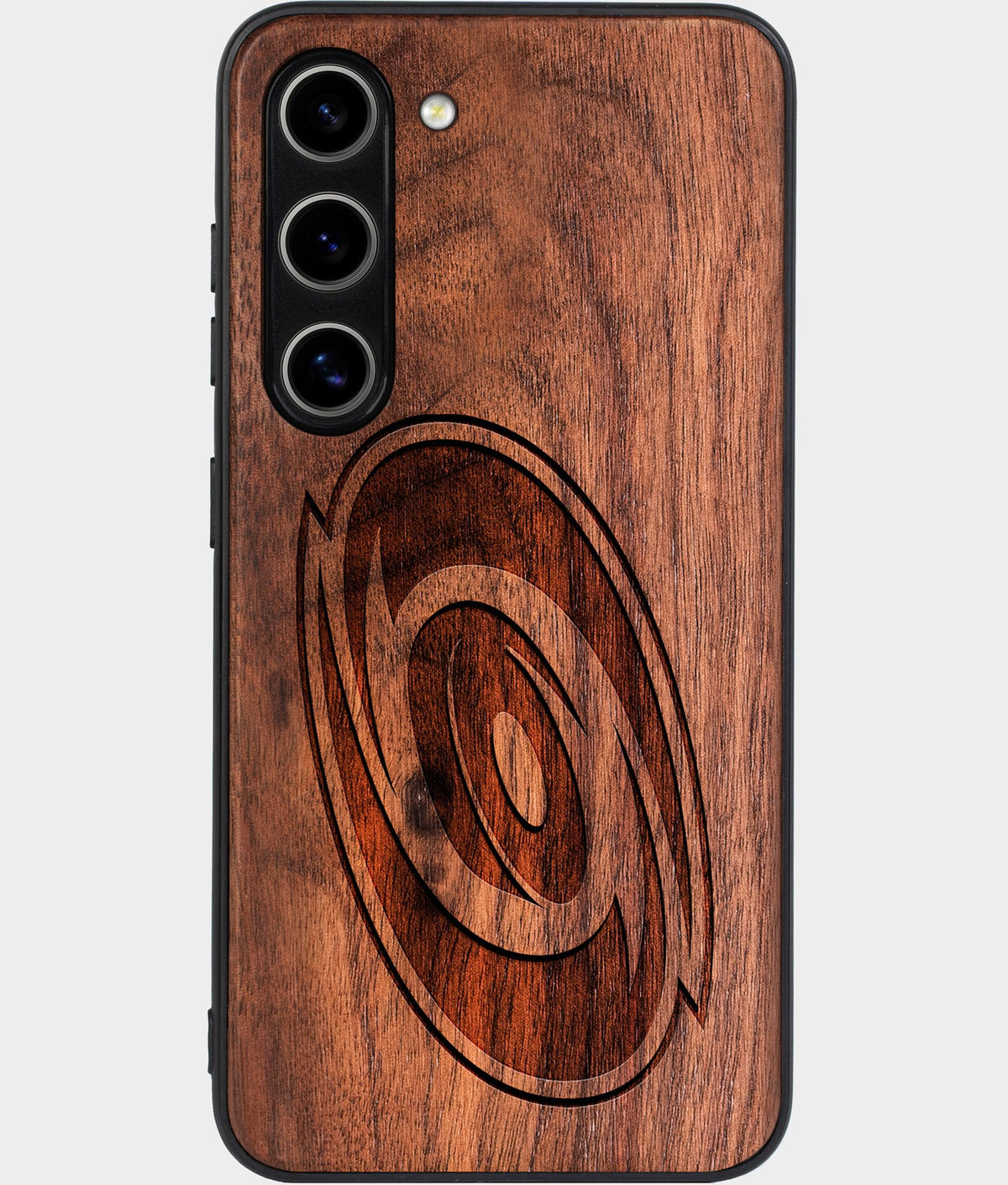 Best Wood Carolina Hurricanes Samsung Galaxy S25 Case - Custom Engraved Cover - Aldergrove & Oak