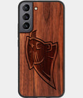 Best Wood Carolina Panthers Samsung Galaxy S23 Case - Custom Engraved Cover - Aldergrove & Oak