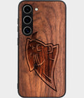 Best Wood Carolina Panthers Samsung Galaxy S25 Case - Custom Engraved Cover - Aldergrove & Oak