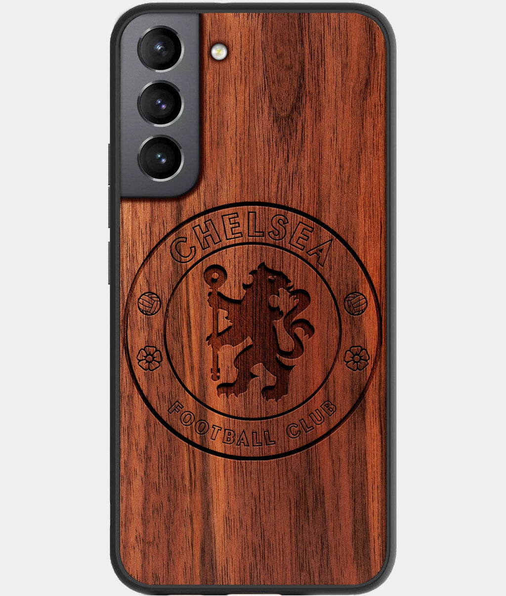 Best Wood Chelsea F.C. Samsung Galaxy S23 Case - Custom Engraved Cover - Aldergrove & Oak