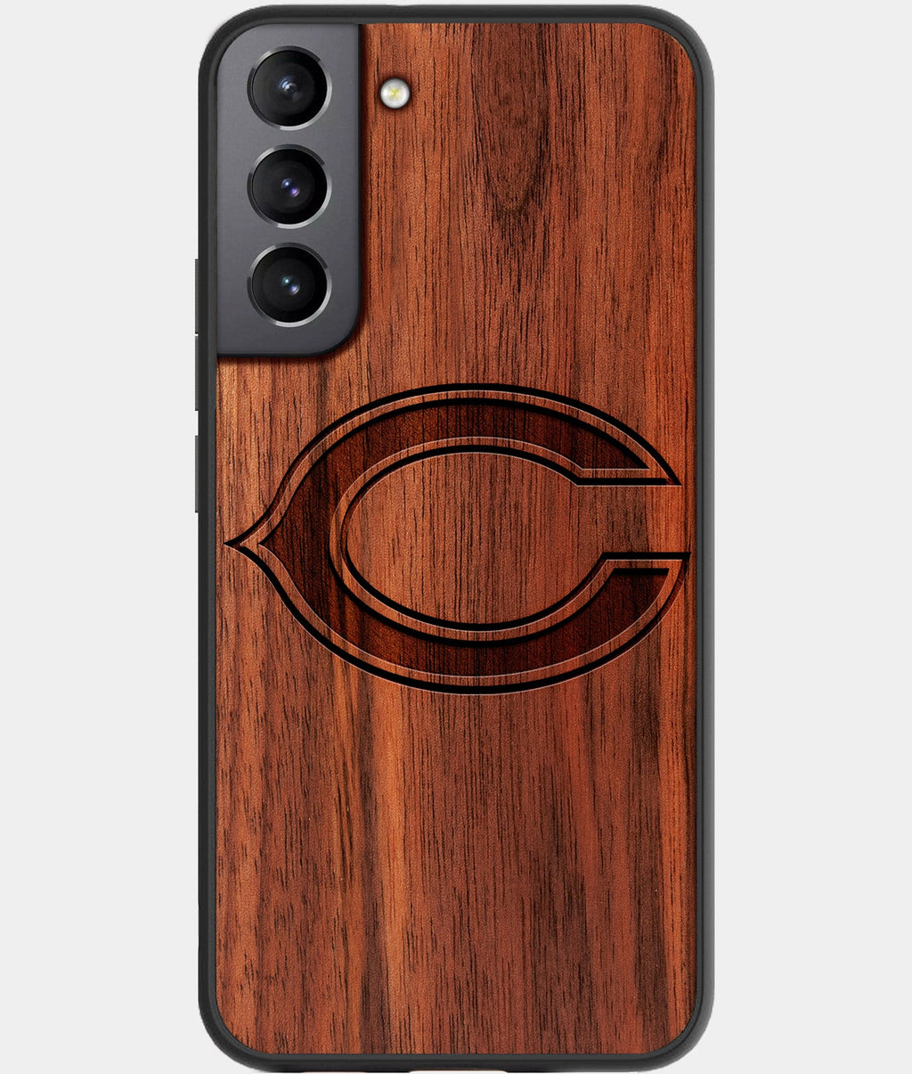 Best Wood Chicago Bears Galaxy S23 Case - Custom Engraved Cover - Aldergrove & Oak