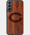 Best Wood Chicago Bears Samsung Galaxy S23 Case - Custom Engraved Cover - Aldergrove & Oak
