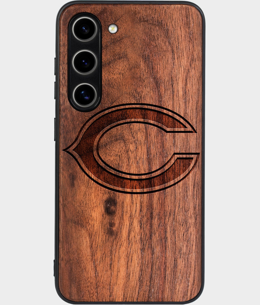 Best Wood Chicago Bears Samsung Galaxy S25 Case - Custom Engraved Cover - Aldergrove & Oak