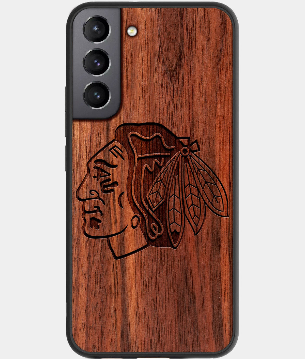 Best Wood Chicago Blackhawks Galaxy S23 Case - Custom Engraved Cover - Aldergrove & Oak