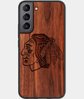 Best Wood Chicago Blackhawks Samsung Galaxy S23 Case - Custom Engraved Cover - Aldergrove & Oak