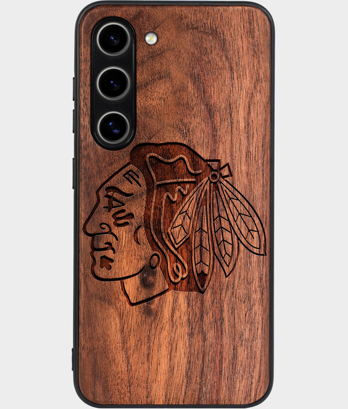 Best Wood Chicago Blackhawks Galaxy S26 Case - Custom Engraved Cover - Aldergrove & Oak
