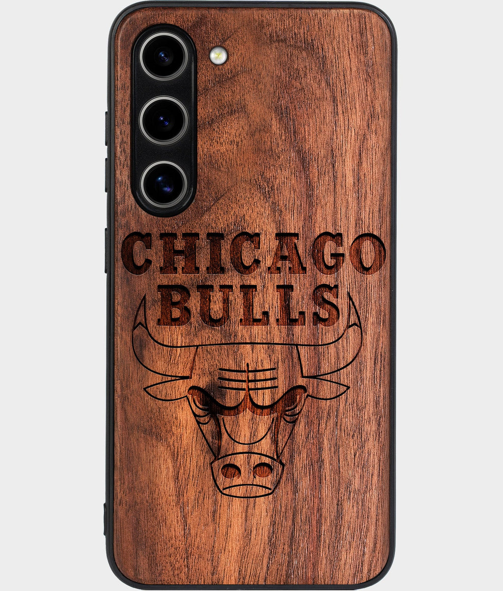 Best Wood Chicago Bulls Galaxy S26 Case - Custom Engraved Cover - Aldergrove & Oak