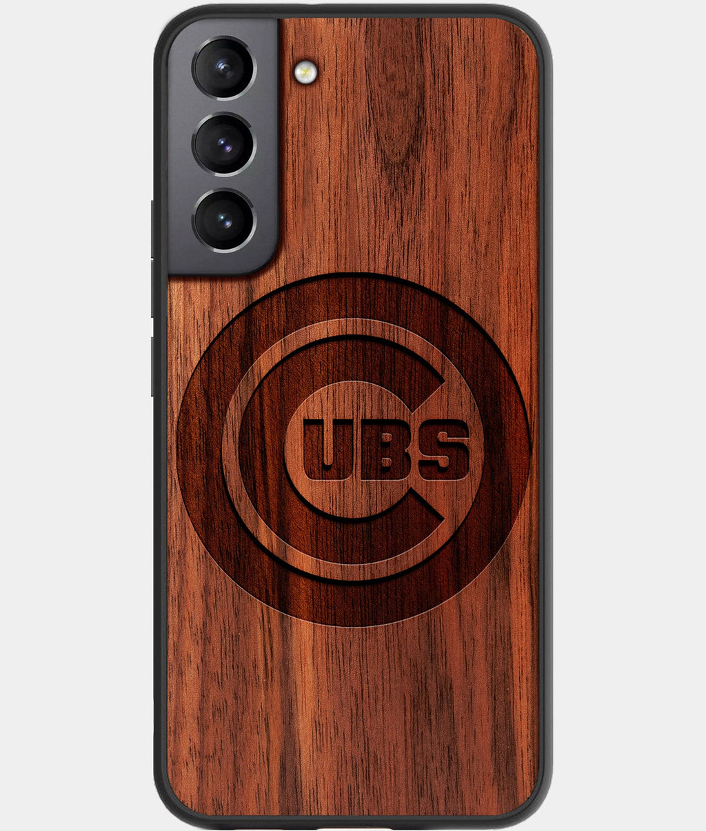 Best Wood Chicago Cubs Galaxy S23 Case - Custom Engraved Cover - Aldergrove & Oak