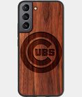 Best Wood Chicago Cubs Samsung Galaxy S23 Case - Custom Engraved Cover - Aldergrove & Oak