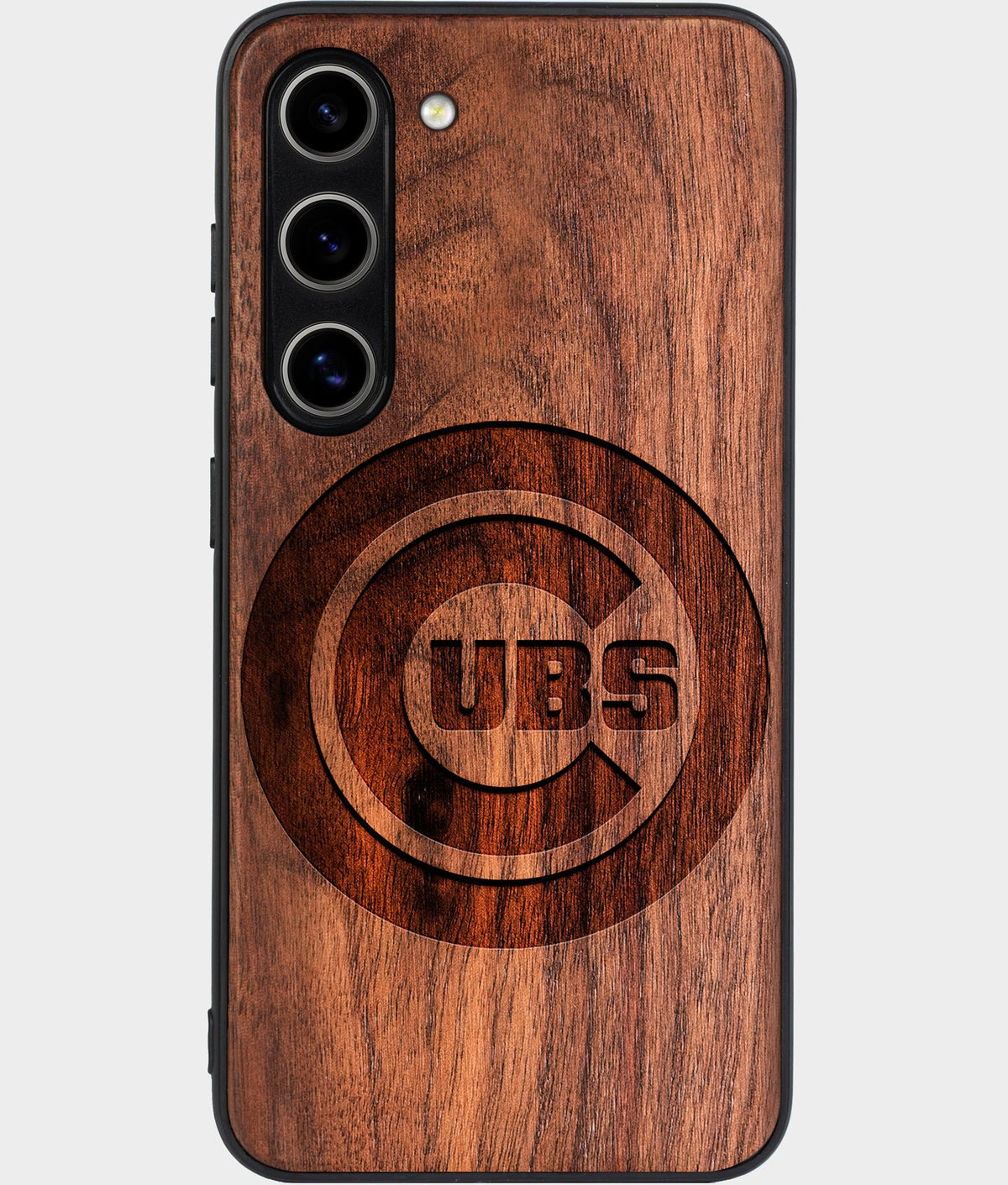 Best Wood Chicago Cubs Galaxy S25 Case - Custom Engraved Cover - Aldergrove & Oak