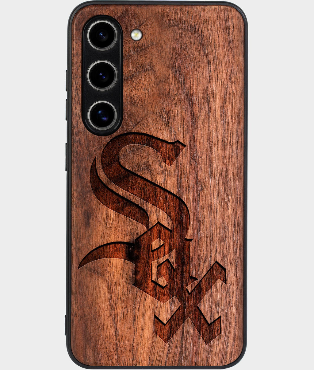 Best Wood Chicago White Sox Galaxy S24 Case - Custom Engraved Cover - Aldergrove & Oak