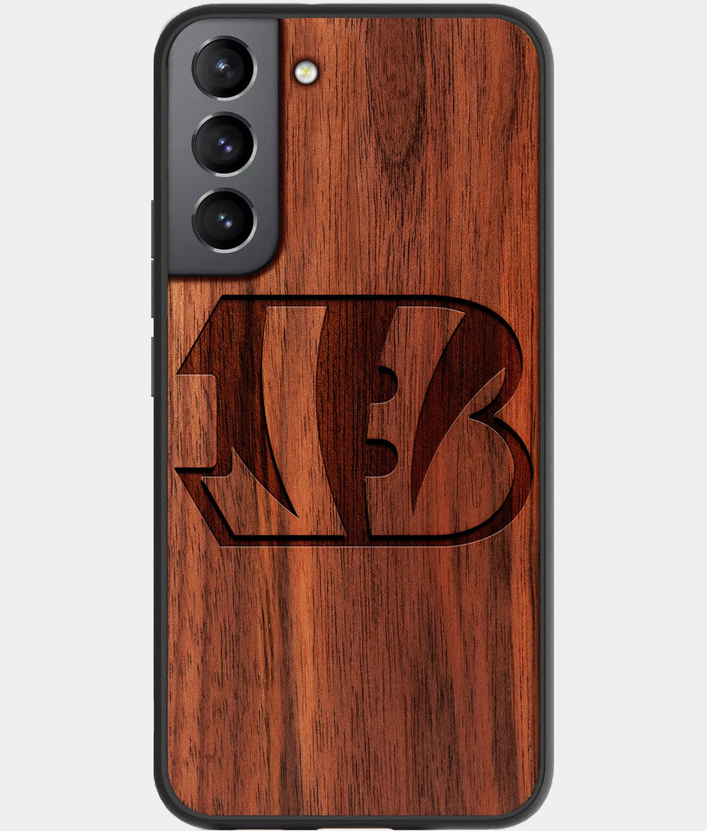 Best Wood Cincinnati Bengals Galaxy S23 Case - Custom Engraved Cover - Aldergrove & Oak