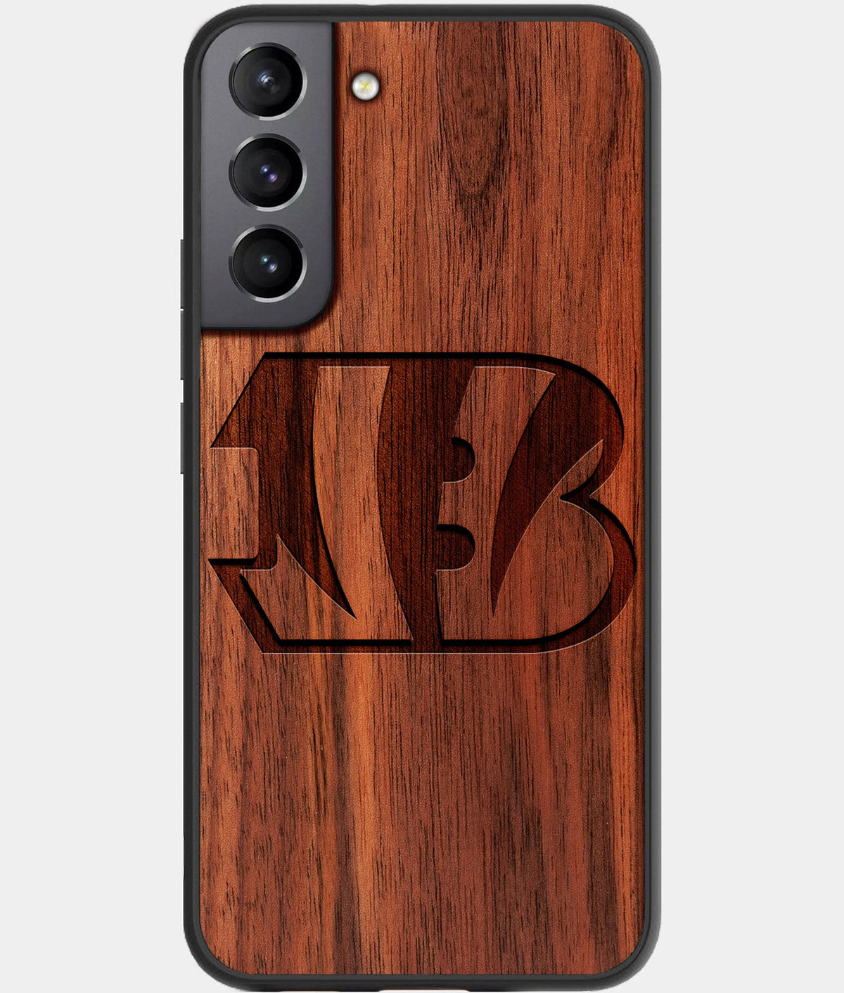 Best Wood Cincinnati Bengals Galaxy S23 Case - Custom Engraved Cover - Aldergrove & Oak