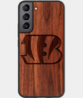 Best Wood Cincinnati Bengals Samsung Galaxy S23 Case - Custom Engraved Cover - Aldergrove & Oak