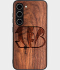 Best Wood Cincinnati Bengals Samsung Galaxy S24 Case - Custom Engraved Cover - Aldergrove & Oak