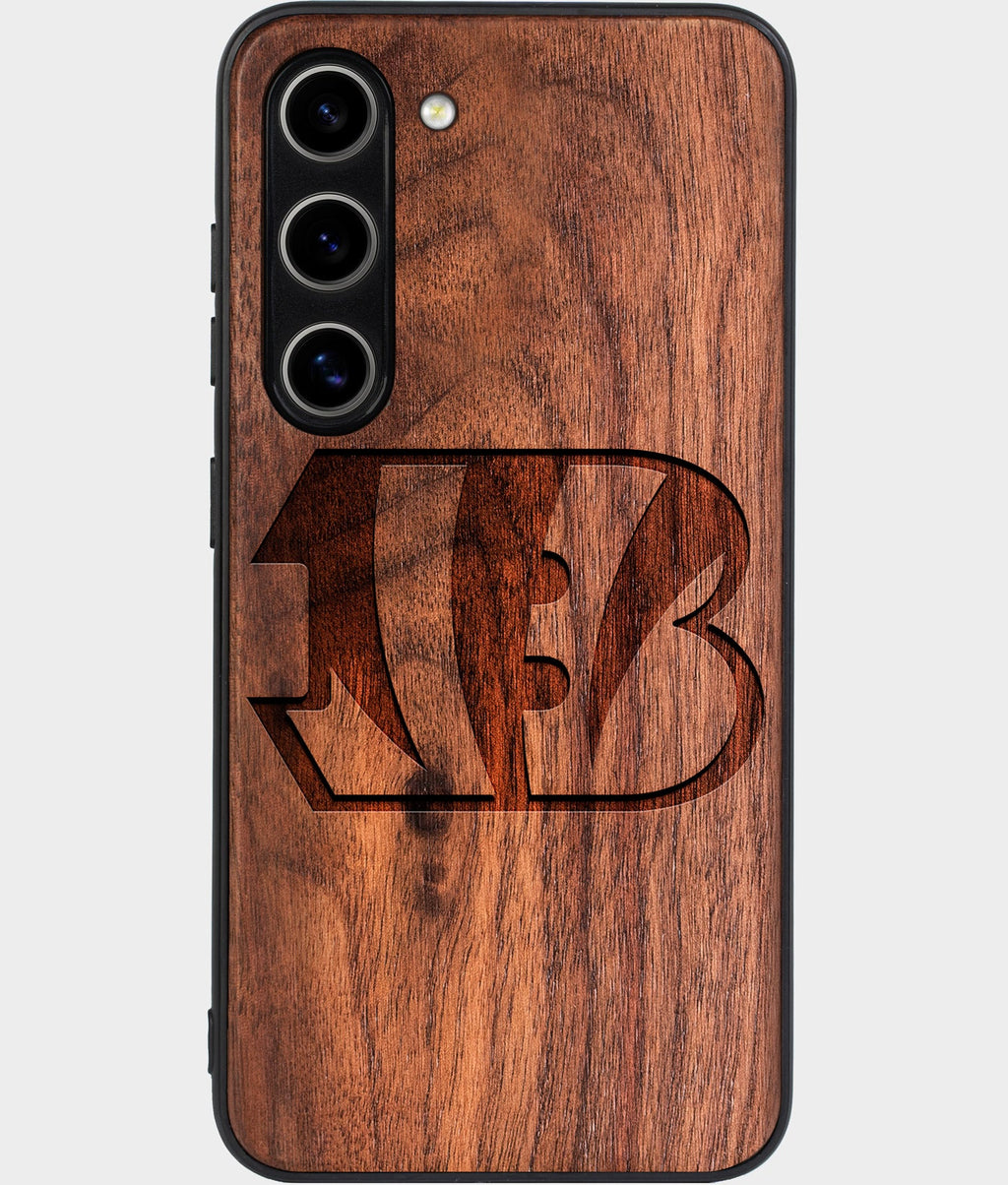 Best Wood Cincinnati Bengals Galaxy S25 Case - Custom Engraved Cover - Aldergrove & Oak