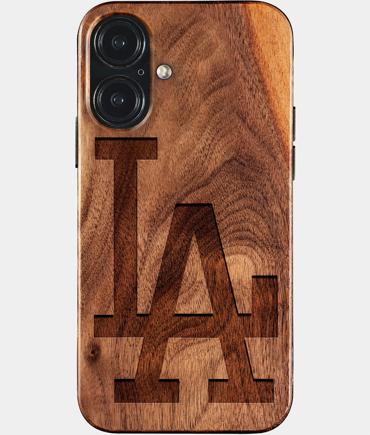 Eco-friendly Classic Los Angeles Dodgers iPhone 17 Case. Dodgers 2025 World Series Cases. Carved Wood Custom Los Angeles Dodgers Gift For Him - Monogrammed Personalized iPhone 17 Cover By Aldergrove & Oak