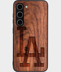 Best Wood Los Angeles Dodgers Samsung Galaxy S24 Case - Custom Engraved Cover - Cover Classic - Aldergrove & Oak