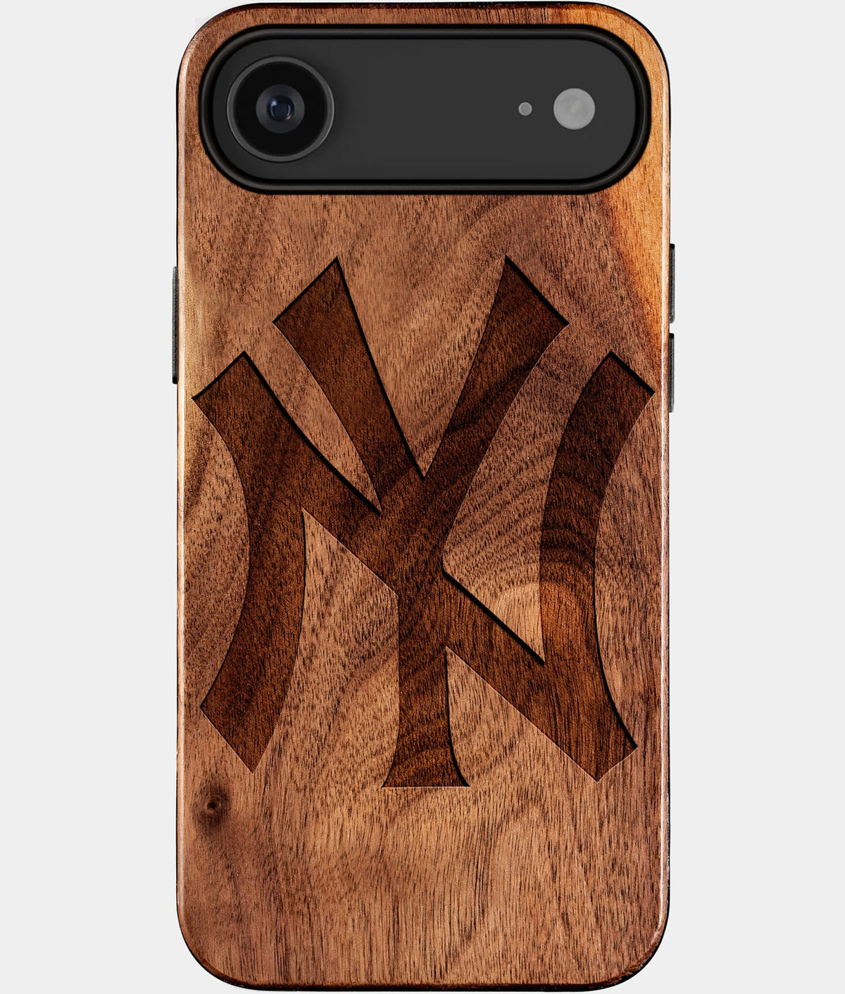 Eco-friendly Classic New York Yankees iPhone 17 Air Case - Carved Wood Custom New York Yankees Gift For Him - Monogrammed Personalized iPhone 17 Air Cover By Aldergrove & Oak