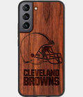 Best Wood Cleveland Browns Samsung Galaxy S23 Case - Custom Engraved Cover - Aldergrove & Oak