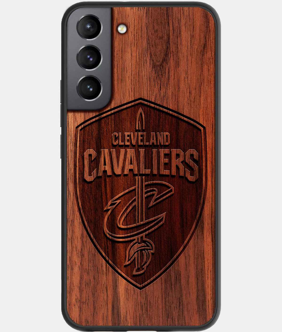Best Wood Cleveland Cavaliers Samsung Galaxy S23 Case - Custom Engraved Cover - Aldergrove & Oak
