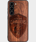Best Wood Cleveland Cavaliers Samsung Galaxy S24 Case - Custom Engraved Cover - Aldergrove & Oak
