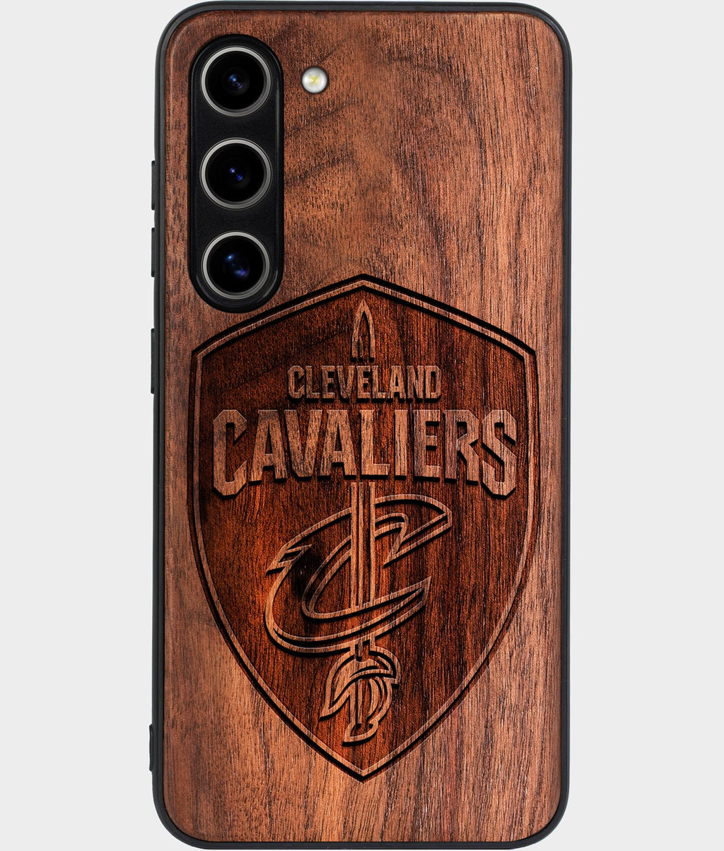 Best Wood Cleveland Cavaliers Samsung Galaxy S25 Case - Custom Engraved Cover - Aldergrove & Oak
