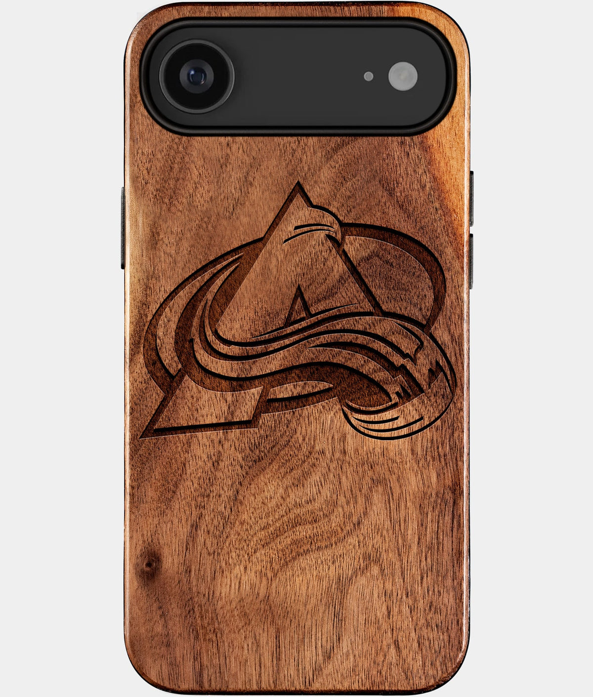 Eco-friendly Colorado Avalanche iPhone 17 Air Case - Carved Wood Custom Colorado Avalanche Gift For Him - Monogrammed Personalized iPhone 17 Air Cover By Aldergrove & Oak